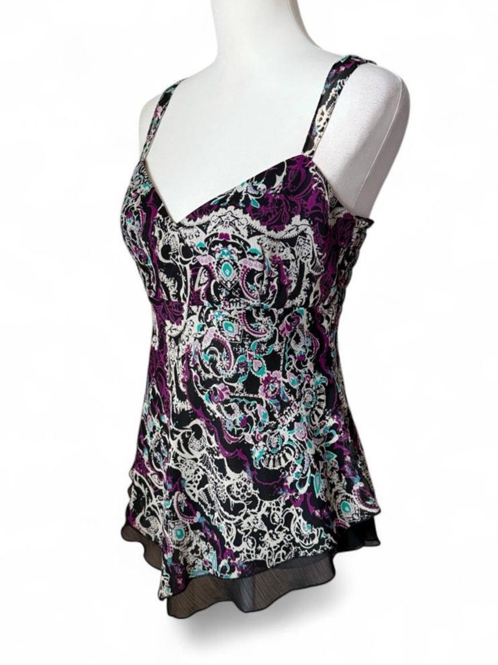 Y2K Fairy Grunge Paisley Top